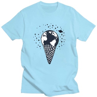 Gildan เสื้อยืดคอกลม พิมพ์ลายไอศกรีม Starry Sky โอเวอร์ไซซ์ ยอดนิยม แฟชั่นฤดูร้อน 2022
