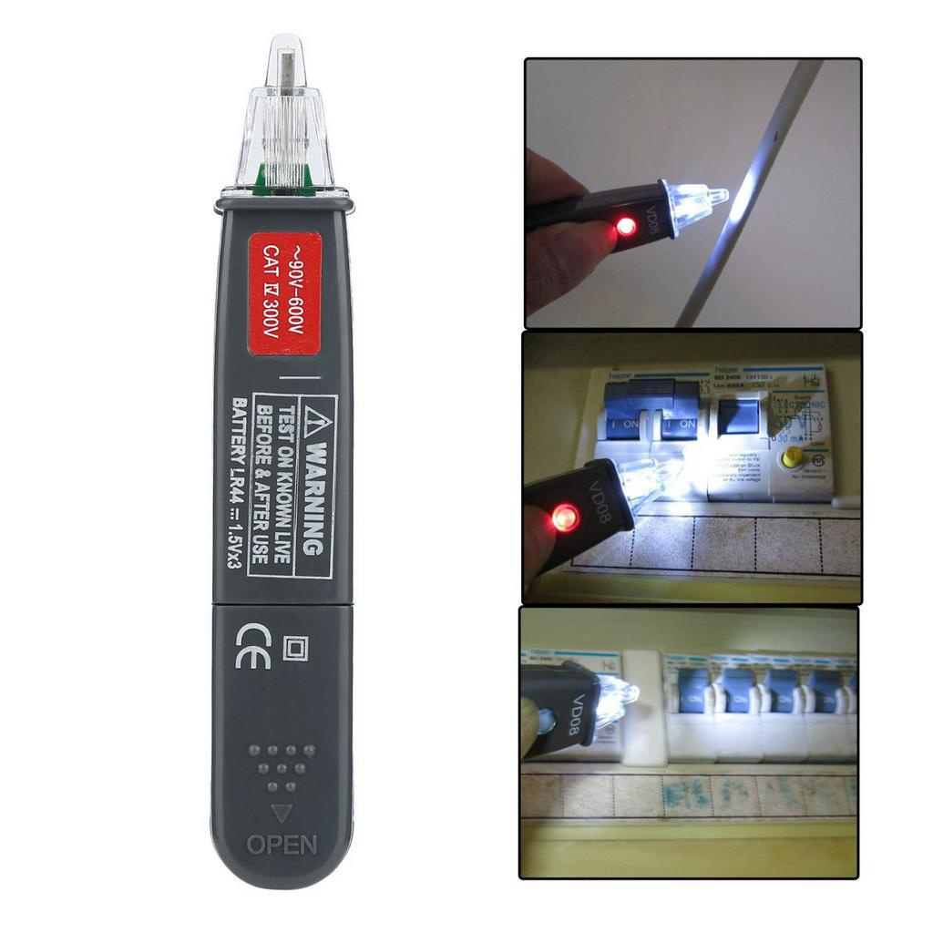 เครื่องมือวัด-non-contact-voltage-detector-electric-detector-pen-with-led-light-button