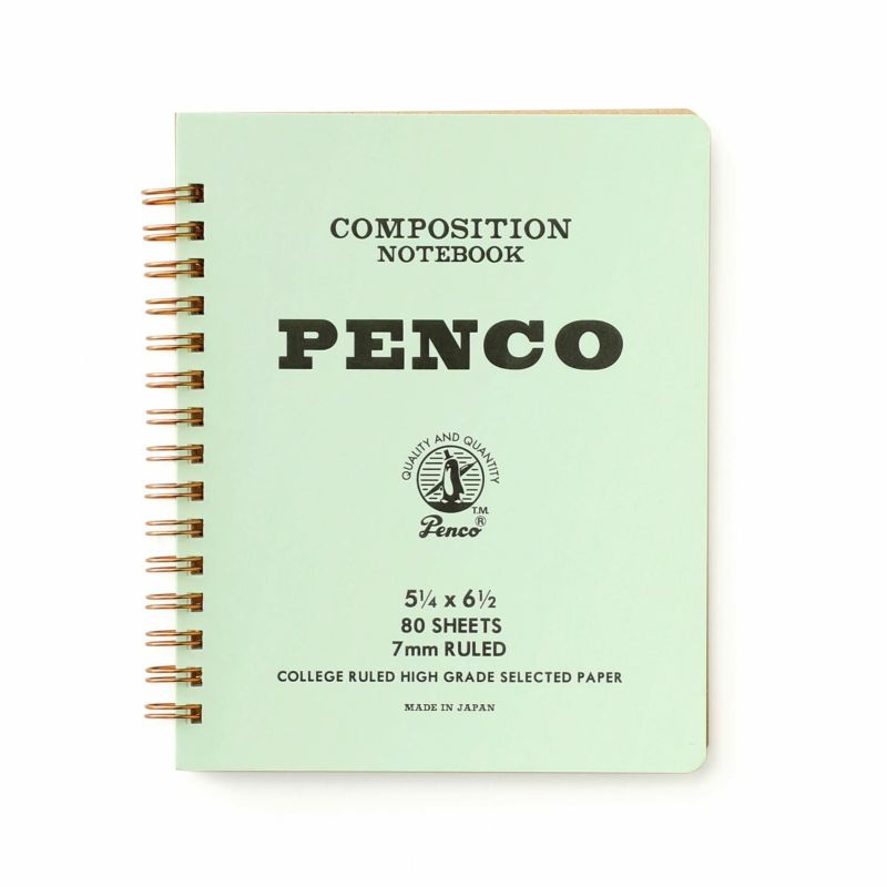 Penco Coil Notebook M Mint / สมุดสันห่วงปกสีมิ้นท์ ขนาด M แบรนด์ Penco ...