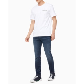 HH Calvin Klein MENS เสื้อยืด รุ่น J316060 YAF สีขาว เสื้อยืดผ้าฝ้าย