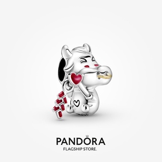 Pandora จี้รูปวัวน่ารัก ของขวัญวันเกิด สําหรับสุภาพสตรี p825