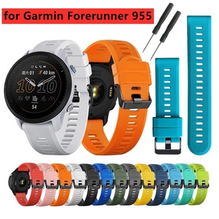 สายนาฬิกาข้อมือซิลิโคน กันน้ํา แบบเปลี่ยน สําหรับ Garmin Forerunner 955 745 945 Garmin Venu 2 Vivoactive 4 Fenix 7 6