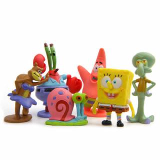 ภาพหน้าปกสินค้าตุ๊กตาฟิกเกอร์ SpongeBob SquarePants 6 ชิ้น / ชุด ที่เกี่ยวข้อง