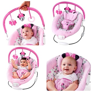 เปลสั่นอัตโนมัติ เปลเด็ก ลายมินนี่เม้าส์ Disney Baby Minnie Mouse Garden Delights Bouncer ลิขสิทธิ์แท้จากDisney Baby USA