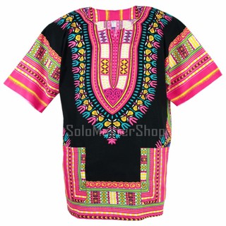 Dashiki African Shirt Cotton Hiphop เสื้อจังโก้ เสื้ออินเดีย เสื้อแอฟริกา เสื้อฮิปฮอป เสื้อโบฮีเมียน ad13p