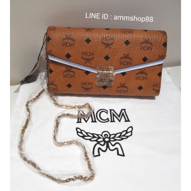 MCM Millie Visetos Flap Crossbody Shopee Thailand