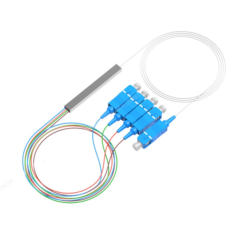 sc-upc-1x4-ftth-fiber-optic-splitter-ftth-optical-coupler-singlemode-simplex-fbt-splitter-steel-pipe-0-9m-plc-optical-sp