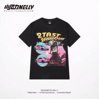 เสื้อยืดทุกวันdailyเสื้อยืดโอเวอร์ไซต์แนวสตรีท 2TAST 2FURIOUS 90’sSto5XL