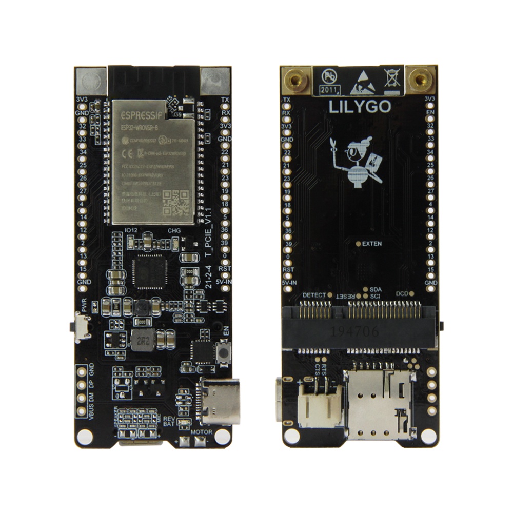 LILYGO® TTGO T-PCIE ESP32-WROVER-B AXP192 Chip WIFI Bluetooth Nano Card ...