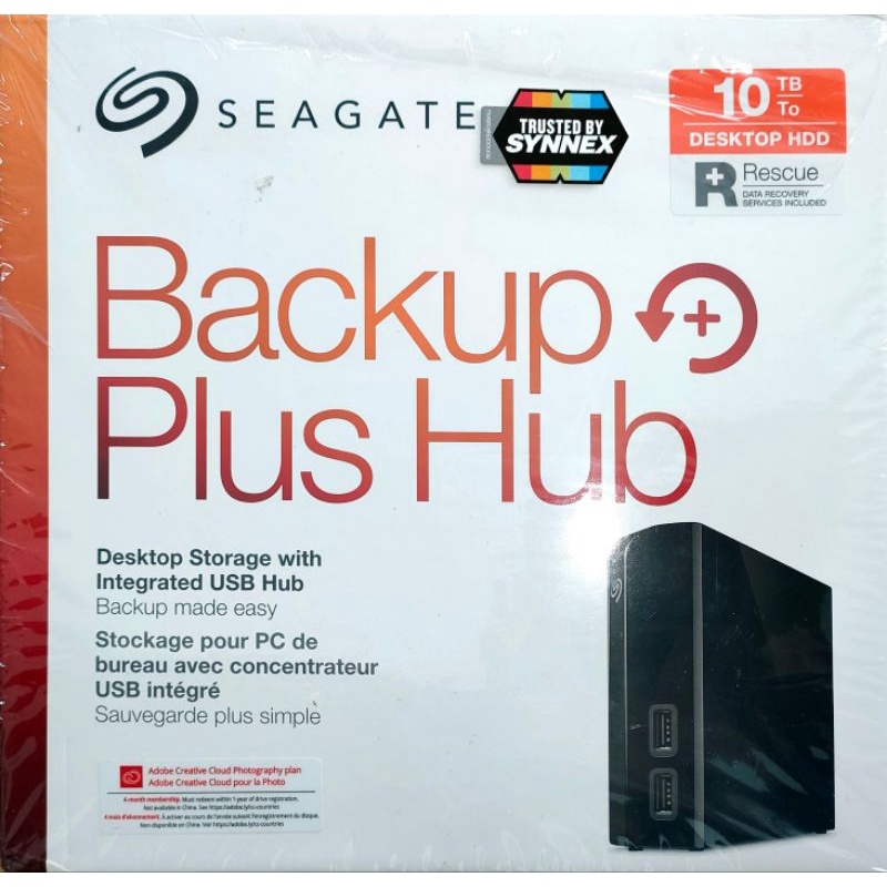 ภาพหน้าปกสินค้า10 TB External HDD Seagate Backup Plus Desktop Drive 3.5 HUB (STEL10000400) (มือสอง) ประกันถึง AUG 2023 จากร้าน chula5611 บน Shopee