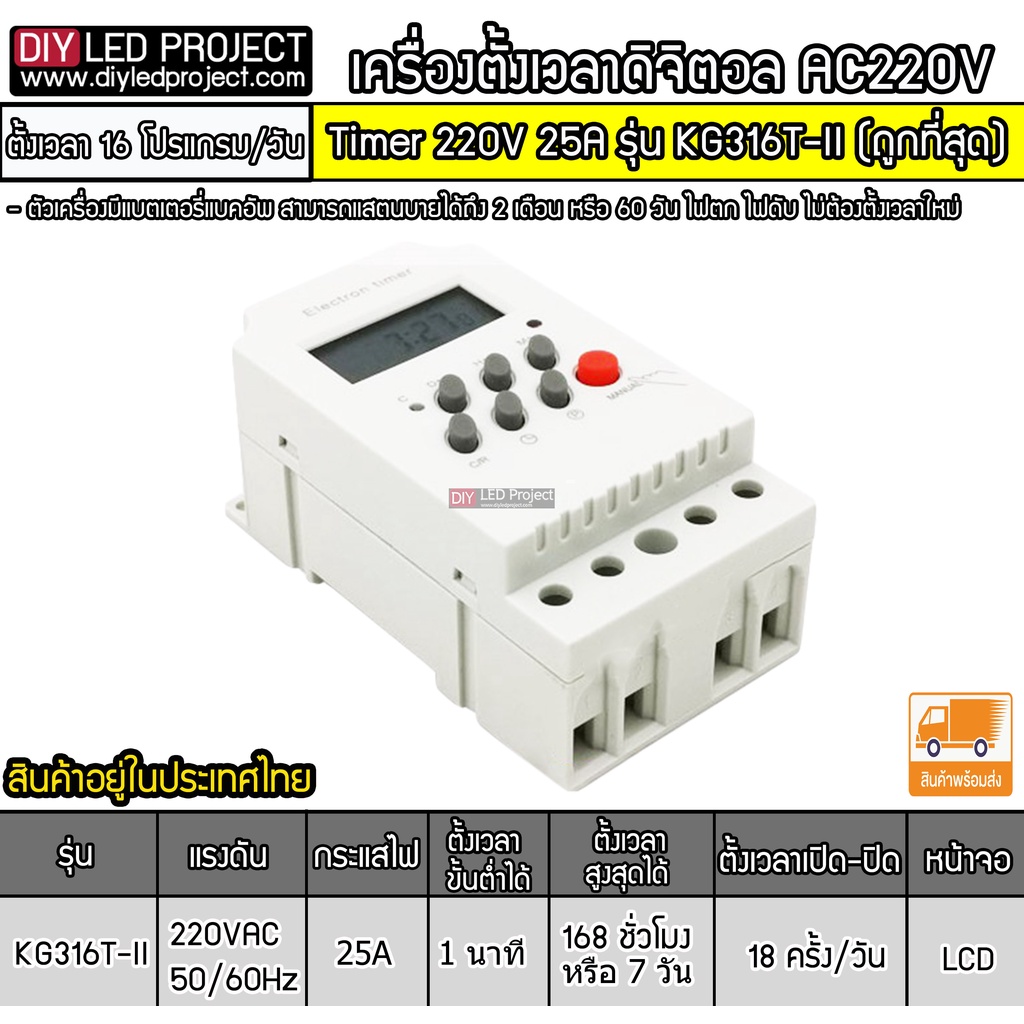 เครื่องตั้งเวลาดิจิตอล-รุ่น-kg316t-ii-220v-25a-ถูกที่สุด