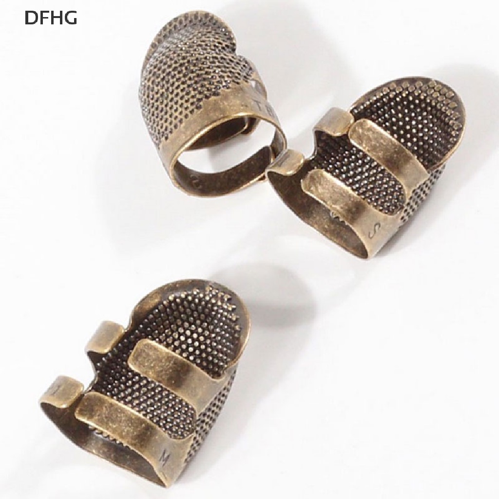 DFHG Sewing Thimble Finger Protector Ring Hardworking Needle Metal
