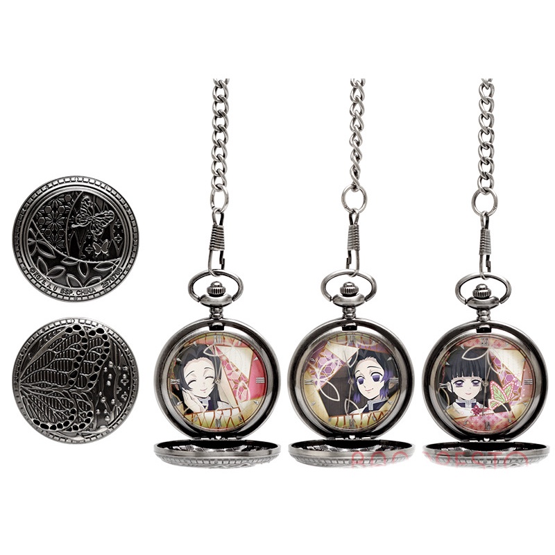 นาฬิกาพกไยบะ-kimetsu-no-yaiba-pocket-watch-butterfly-mansion-ดาบพิฆาตอสูร-ของแท้จาก-banpresto-ลิขสิทธิ์แท้จากญี่ปุ่น