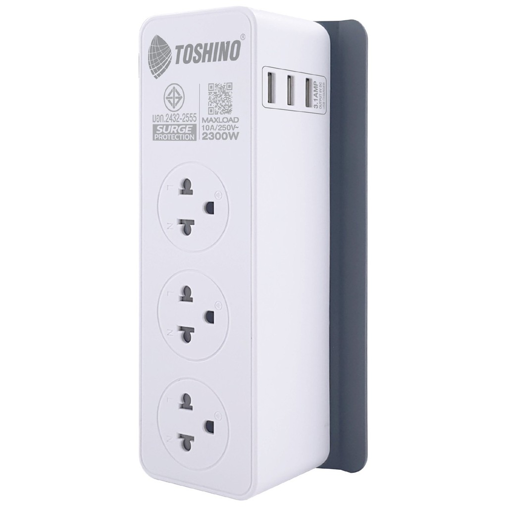 toshino-รางปลั๊กไฟ-cw-33usb-ปลั๊กพ่วง