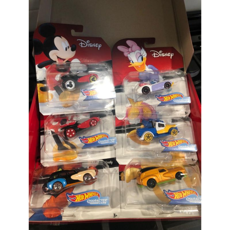 ลิขสิทธิ์-แท้-จาก-อเมริกา-hotwheels-disney-and-friends-character-cars-6-cars