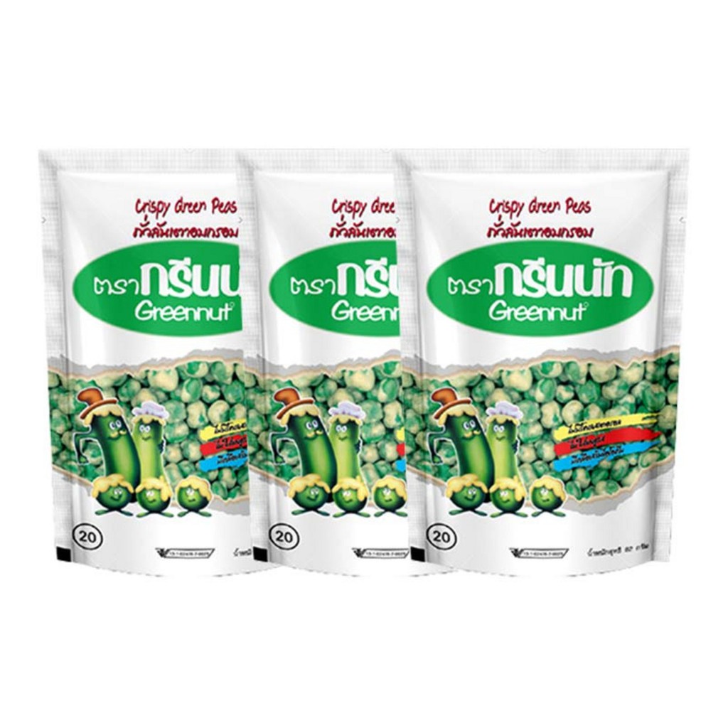 แพ็ค3-greennut-crispy-green-peas-กรีนนัท-ถั่วลันเตาอบกรอบ-รสมาตรฐาน-82-กรัม