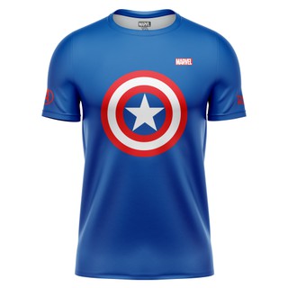 ภาพหน้าปกสินค้า[KYV1G6NH ลด 45]   Thairun(ไทยรัน) เสื้อออกกำลังกายสำหรับการวิ่ง MARVEL Captain America Blue ลิขสิทธิ์แท้ ที่เกี่ยวข้อง
