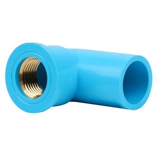 Dee-Double ข้องอ 90 เกลียวในทองเหลือง SCG 1/2 นิ้ว สีฟ้า ท่อประปา ท่อต่อ ท่อน้ำ ท่อ PVC