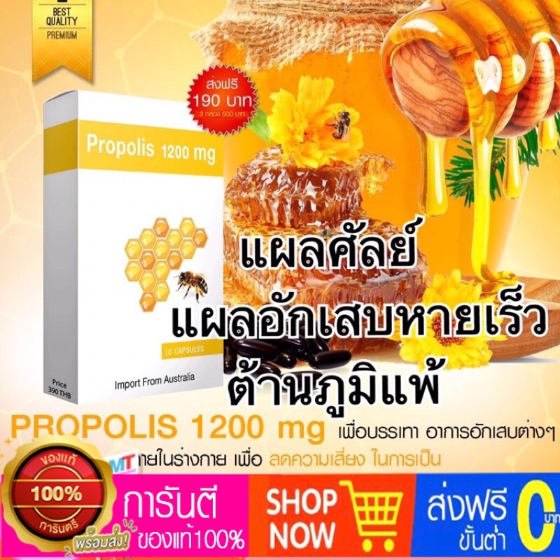 พรอพอลิส-propolis-แผลอักเสบ-แผลศัลย์-เป็นสิว-แผลเบาหวาน-ภูมิแพ้