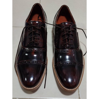 รองเท้าหนังแท้ brown stone semi brogue