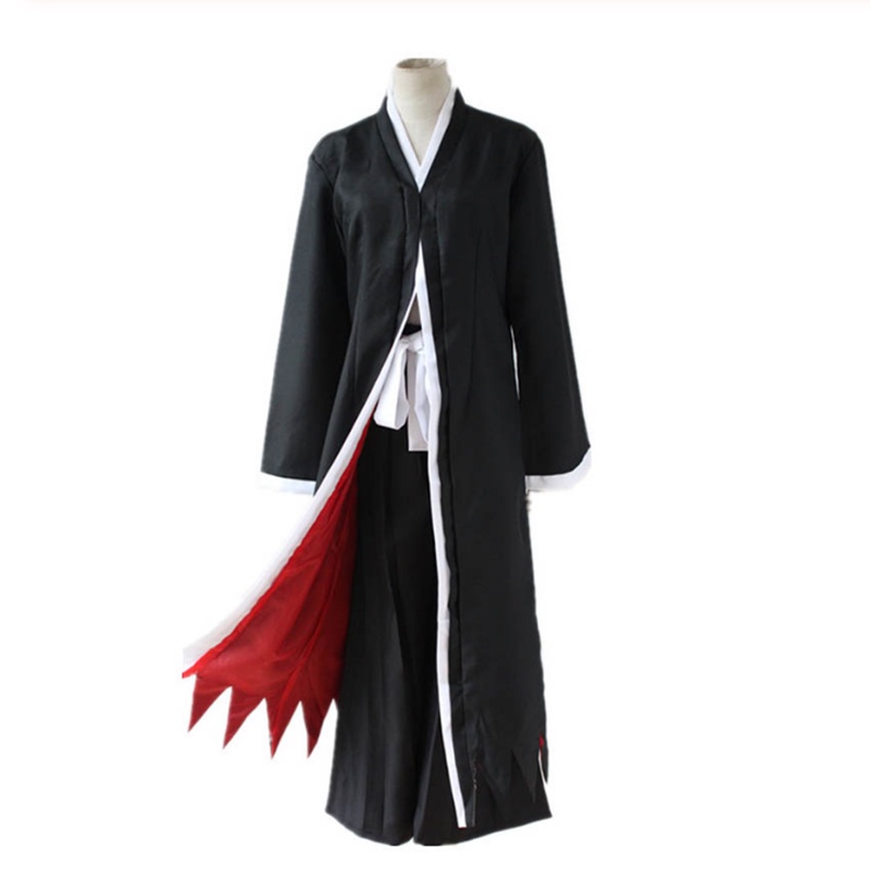 ภาพหน้าปกสินค้าชุดคอสเพลย์อนิเมะ Ichigo Kurosaki Hollow Mask Ichigo Wig Black Cloak With Straw รองเท้าแตะ ถุงเท้า และกางเกง จากร้าน cosersuki.th บน Shopee