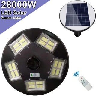 โคมไฟถนน UFO 20 ทิศทาง LED 22000W - 28000W Square Light  โคมไฟโซลาร์เซลล์  พลังงานแสงอาทิตย์ Solar Street Light