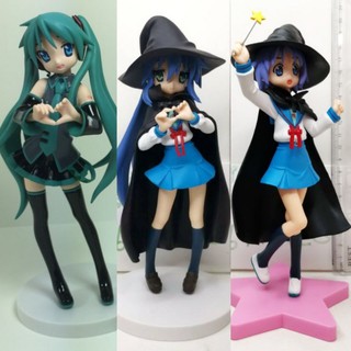 (แท้/มือ2ไม่มีกล่อง) SEGA Lucky Star OVA EX: Kagami (Miku) , Hiiragi Tsukasa and Konata (Yuki) Cosplay โมเดล ver