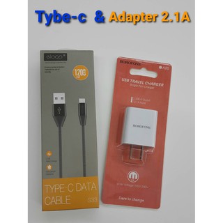 [ลด15% โค้ดGMQC296] ชุดชาร์จมือถือ Ty be -C + Adapter 2.1 A สายยาว 1.2 cm DATA ได้ ชาร์จเร็ว