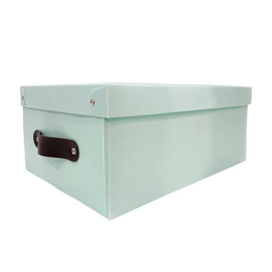 kassa-home-กล่องอเนกประสงค์พร้อมฝาปิด-รุ่น-pba009-zeb-bu-635c-ขนาด-32-x-22-x-13-ซม-สีฟ้า-กล่องใส่ของ-อุปกรณ์จัดเก็บ