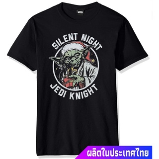 เสื้อยืดสีดำอินเทรนด์เสื้อยืดผู้ชาย STAR WARS Officially Licensed Jedi Knight Mens Tee sale Star Wars สตาร์ วอร์สS M L