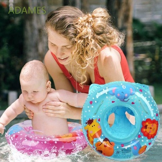 สินค้า Adames ห่วงยางลอยน้ํา ทรงกลม สองชั้น เพื่อความปลอดภัย สําหรับเด็กทารก ว่ายน้ํา อาบน้ํา
