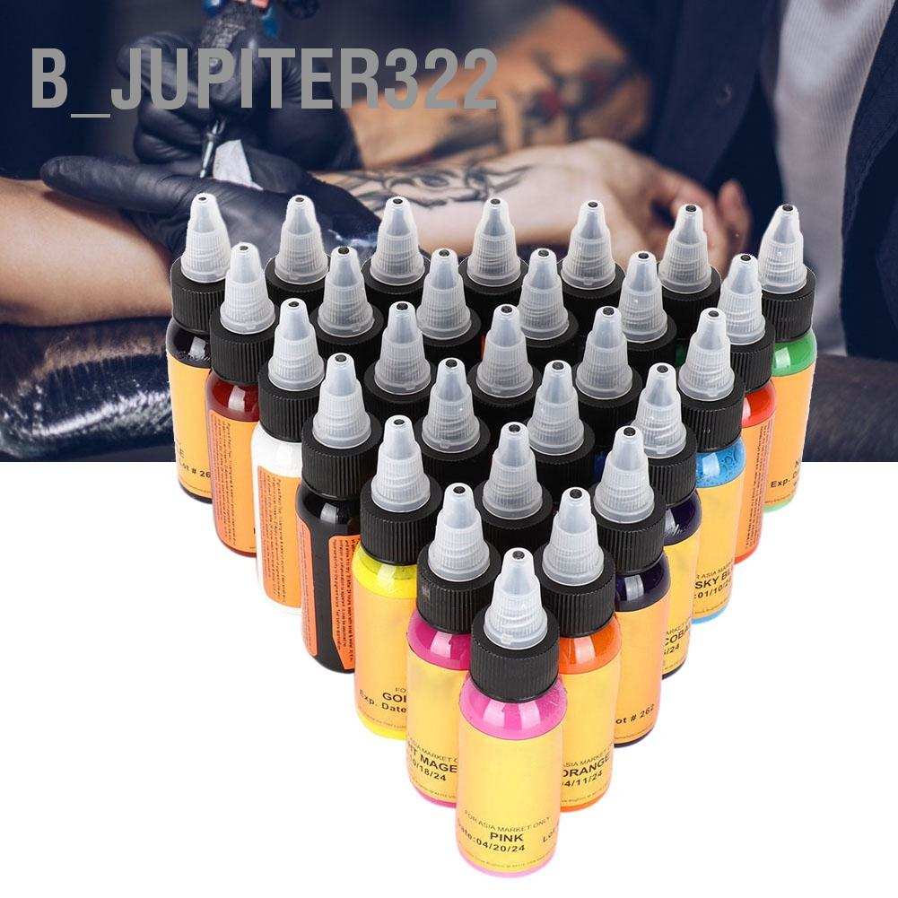 b-jupiter322-28pcs-professional-tattoo-pigment-longlasting-semi-permanent-makeup-ink