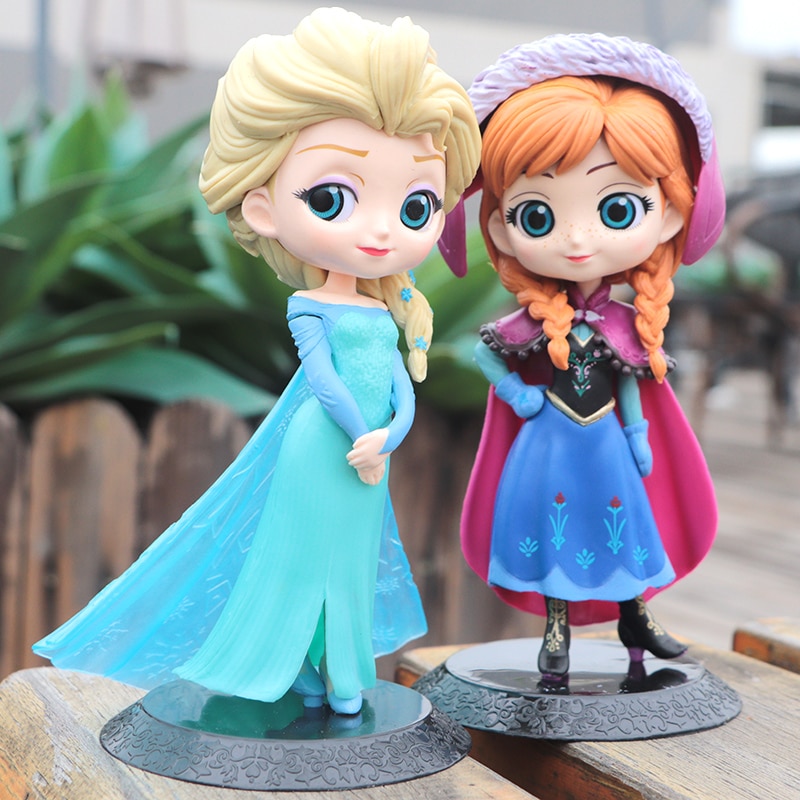 ภาพหน้าปกสินค้าโมเดลตุ๊กตาฟิกเกอร์ Disney Frozen Elsa Anna Princess PVC ของเล่นสําหรับเด็ก จากร้าน wonderfulmood01.th บน Shopee
