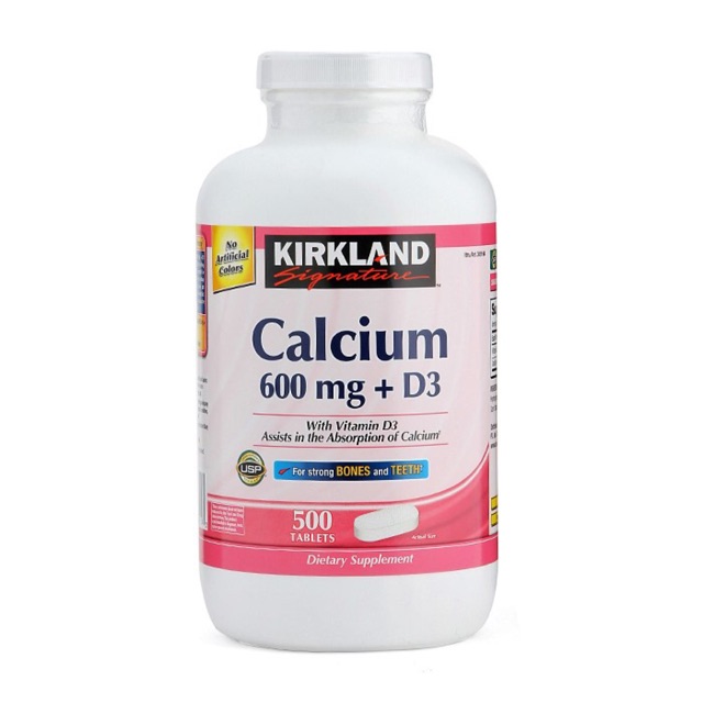 KIRKLAND Signature™ Calcium 600 mg + D3, 500 Tablets Shopee Thailand