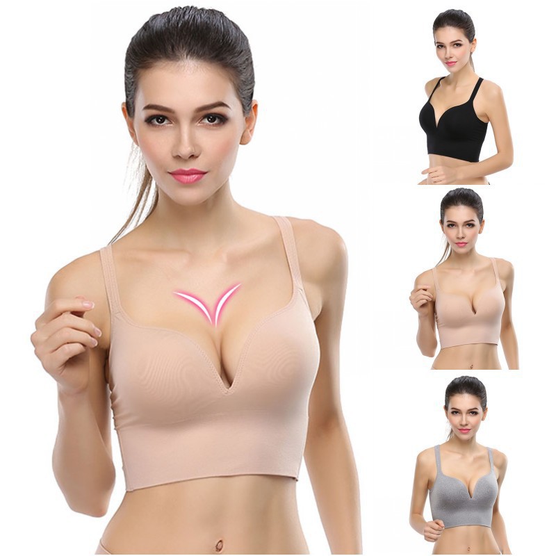 ชุดเกาะอก-sports-bra-ผ้าเย็บแบบไร้รอยต่อ-สำหรับสตรี