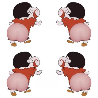 สติ๊กเกอร์กันกระแทกรถยนต์ตัวการ์ตูน 3D ซินจัง แพคคู่//1274//