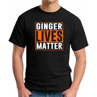 เสื้อยืด ผ้าฝ้าย พิมพ์ลาย Ginger Lives Matter คุณภาพดี สําหรับผู้ชาย