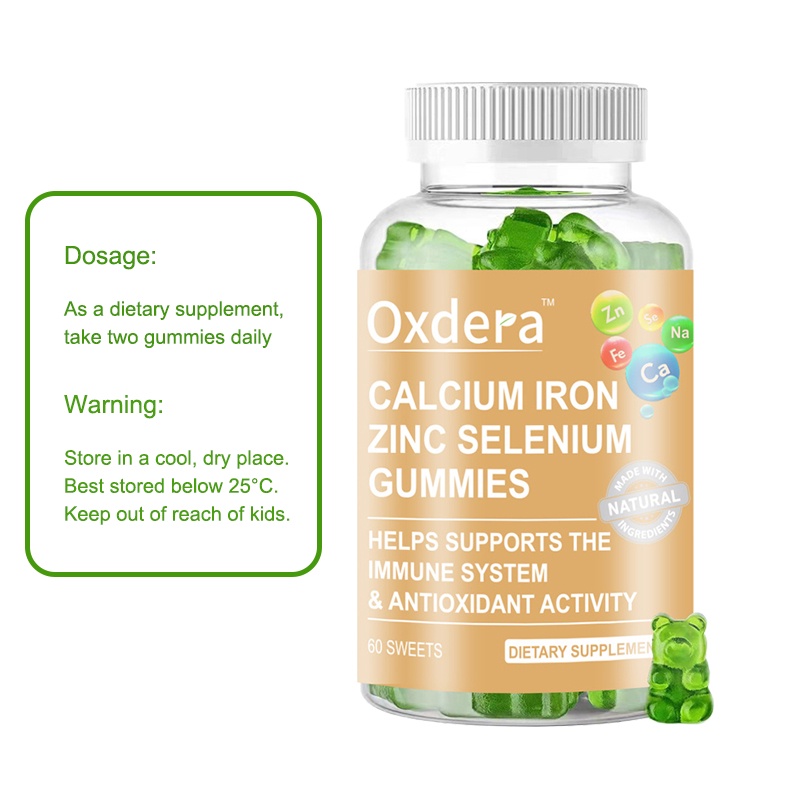 0648-วิตามิน-กัมมี่-oxdera-calcium-iron-zinc-selenium-gummies-adults-vitamins-gummy-60pcs