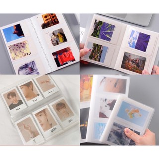 สินค้า (ใส) photo album 80รูป/84รูป ขนาด 2x3\" 3x4\" Fujifilm Instax Mini / Square อัลบั้ม อัลบั้มรูป ใส่การ์ด