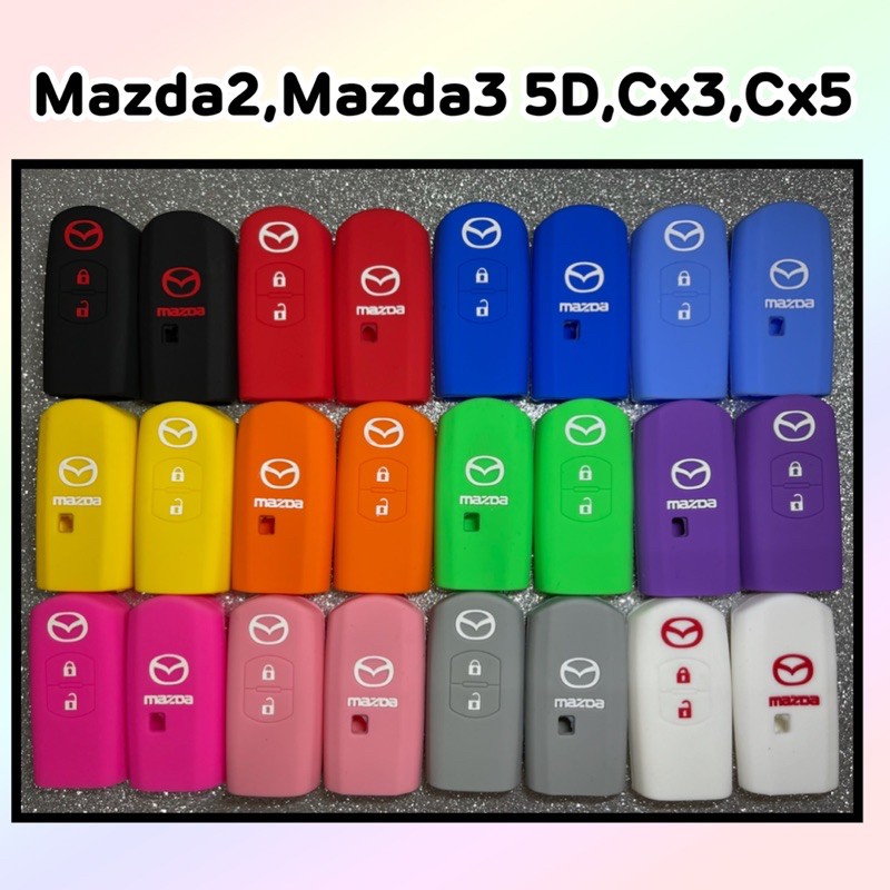 ภาพหน้าปกสินค้าซิลิโคนMazda2,Mazda3 5D,Cx3,Cx5 (2ปุ่ม) เพิ่มสีสันให้รีโมทของคุณดูโดดเด่น เคสกุญแจรถ