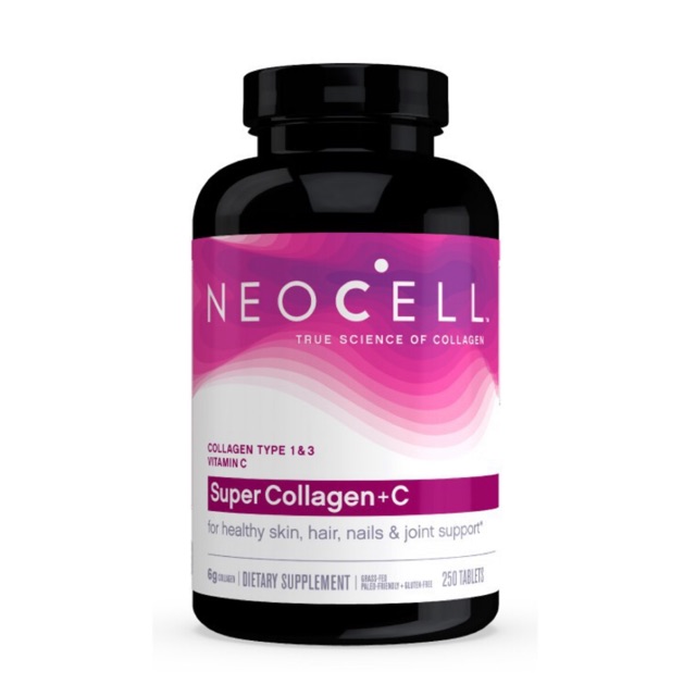 ภาพหน้าปกสินค้าNeocell, Super Collagen + C 6,000 mg แบ่งขาย 60, 90 เม็ด