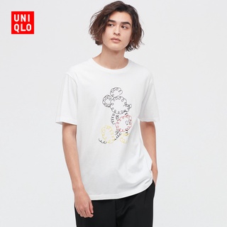 Uniqlo UT เสื้อยืดแขนสั้น ลายมิกกี้เมาส์ สําหรับผู้ชาย และผู้หญิง 447175