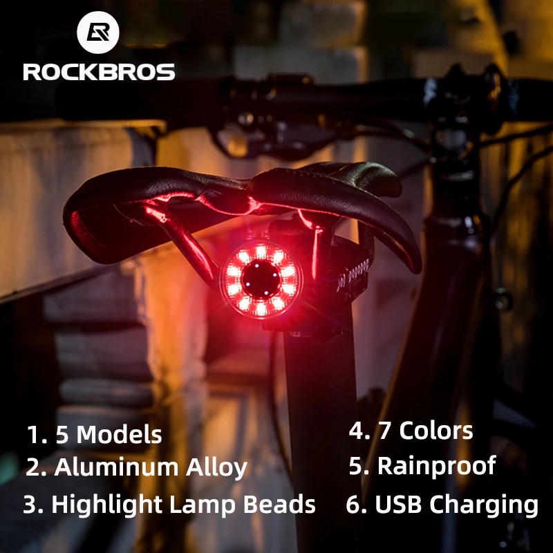 rockbros-ไฟท้ายจักรยาน-led-ชาร์จ-usb-หลายสี