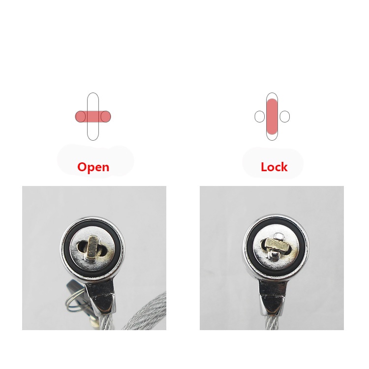สายล็อคแล็ปท็อป Anti-Theft Lock Anti-Cut Key Type 1.8M Bold สําหรับ ...