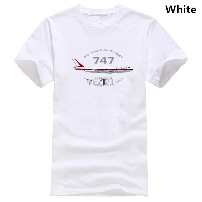 เสื้อยืดผ้าฝ้ายพิมพ์ลายขายดี-เสื้อยืด-พิมพ์ลาย-aeroclassic-boeing-747-50-years-of-flight-anniversary-คุณภาพสูง-แฟชั่นสํา