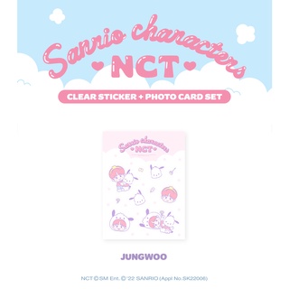 สินค้า [NCT X SANRIO Collaboration] - Clear Sticker + Photo Card SET - JUNGWOO