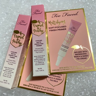 Too Faced Primed &amp; Peachy Cooling Matte Perfecting Primer - ขนาดทดลอง 5 ml-