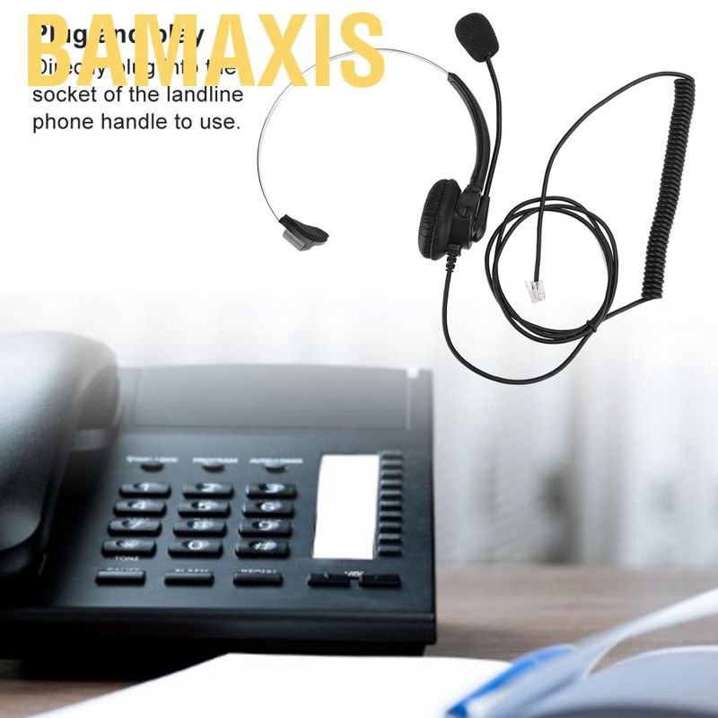 bamaxis-ชุดหูฟังโทรศัพท์มีสาย