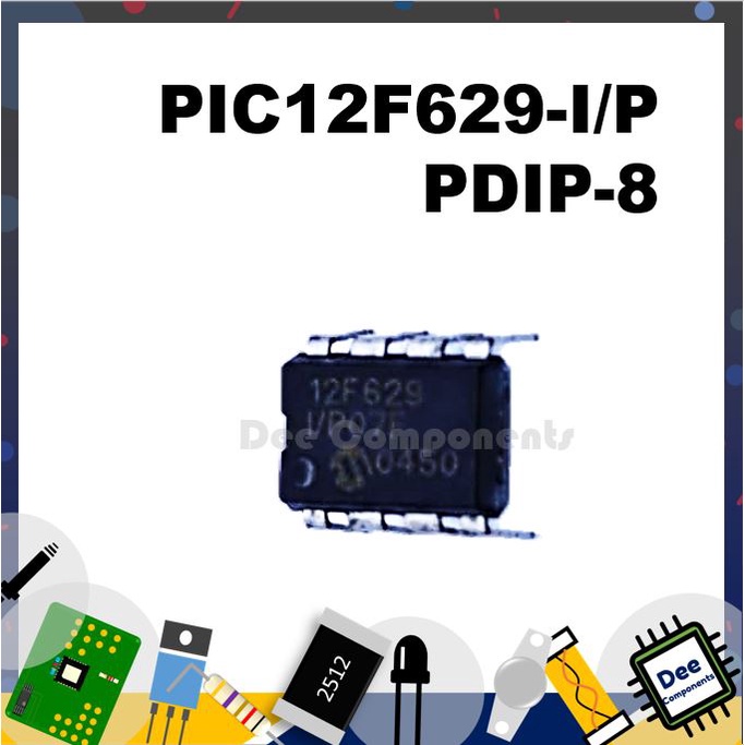 pic12f629-microcontrollers-mcu-pdip-8-2-5-5-v-40-c-to-85-c-pic12f629-i-p-microchip-1-4-8