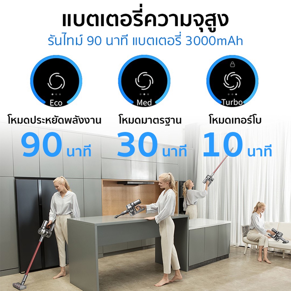 เกี่ยวกับสินค้า Dreame V11 Handheld Wireless Vacuum Cleaner ​เครื่องดูดฝุ่นไร้สาย แบบชาร์จไฟได เครื่องดูดฝุ่น แรงดูดสูง 25Kpa